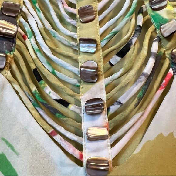 Anthropologie Leifsdottir Shell Silk Butterfly Wing Dress - Picture 10 of 15